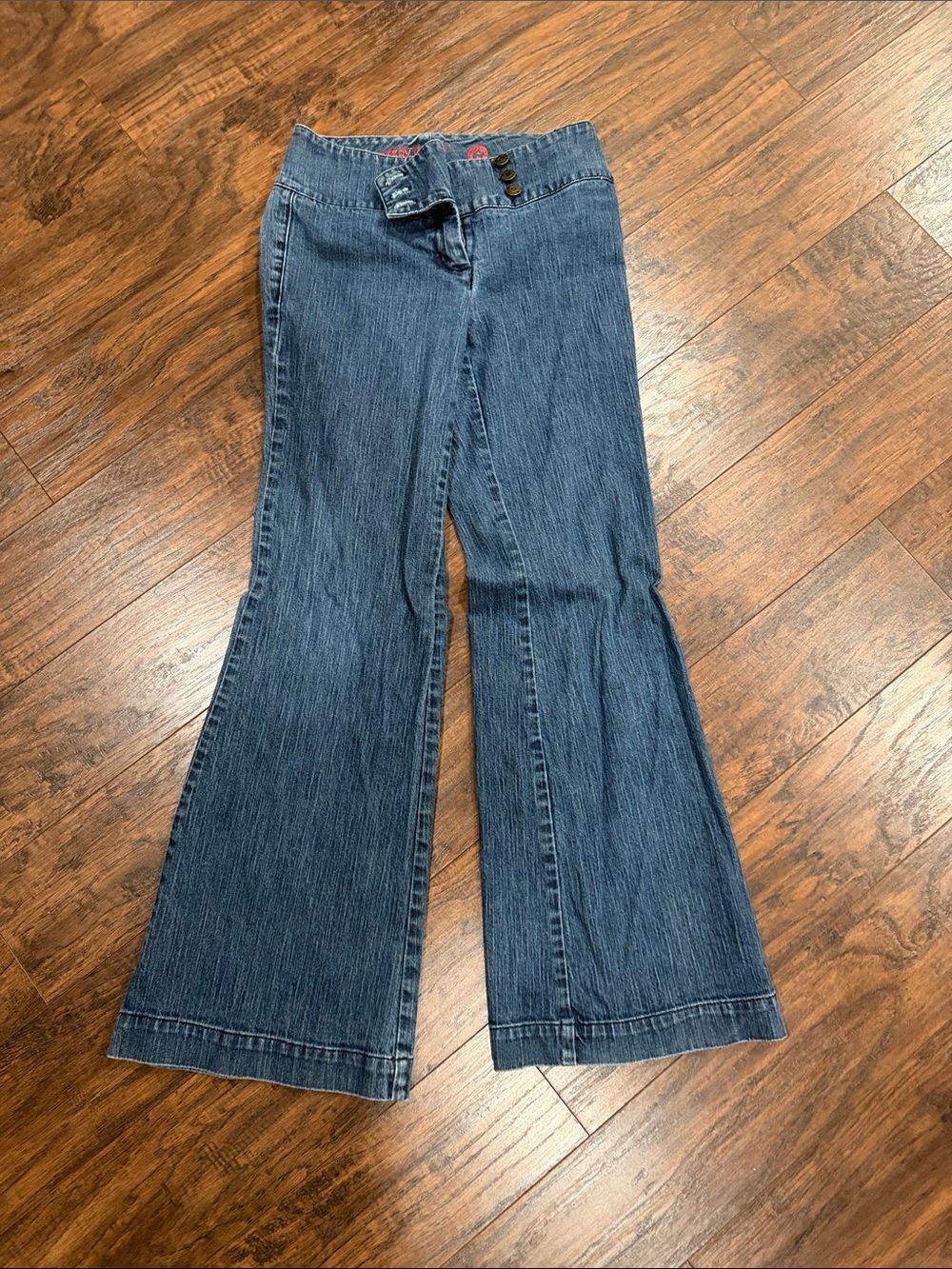 High-Rise Blue Flare Jeans for Women